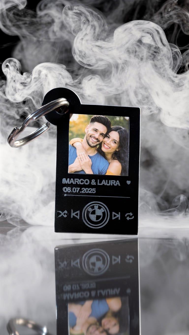 Plexiglas-Schlüsselanhänger – Personalisierbar mit Automarke, Bild & Text