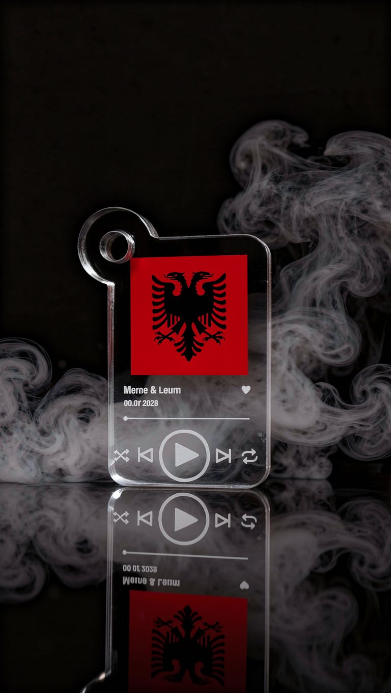 Personalisierter Schlüsselanhänger mit Wunschflagge